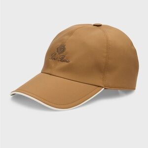Loro Piana Brown Embroidered Unisex Hat NWT